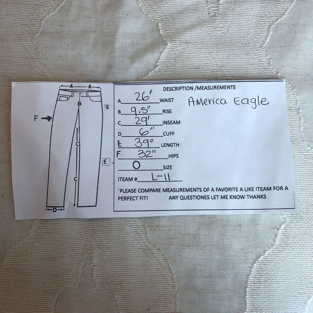 American Eagle 🦅 Women Denim Jeans Hi Rise Jegging - Picture 6 of 10